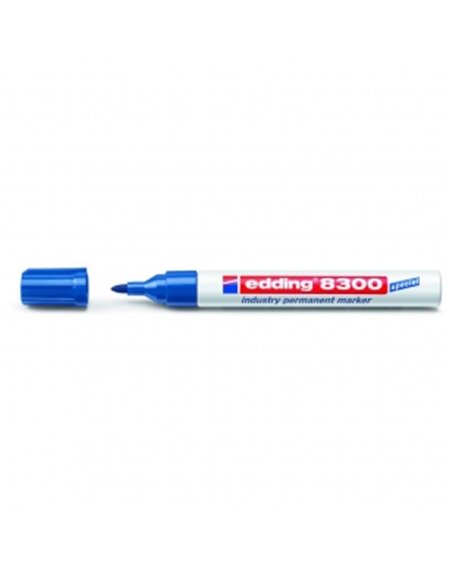 Marker for grease surfaces 1,5-3 mm (blue) Edding Industry Permanent 8300 (E-8300/03) | Valeon